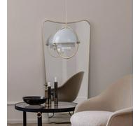 Lámpara colgante Gubi Multi-Lite, Ø 36 cm, cromado/blanco
