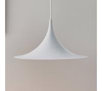 Lámpara colgante Gubi Semi, Ø 30 cm, blanca