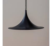 Lámpara colgante Gubi Semi, Ø 30 cm, negro