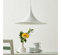 Lámpara colgante Gubi Semi, Ø 47 cm, blanca