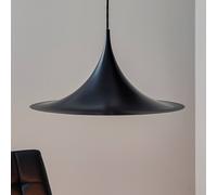 Lámpara colgante Gubi Semi, Ø 47 cm, negro