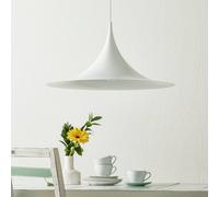 Lámpara colgante Gubi Semi, Ø 60 cm, blanca