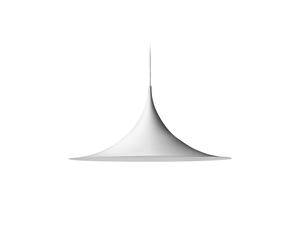 Lámpara colgante Gubi Semi, Ø 90 cm, blanca