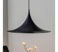 Lámpara colgante Gubi Semi, Ø 60 cm, negro