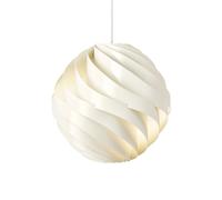 Lámpara colgante Gubi Turbo, blanco alabastro brillante, Ø 36 cm,