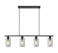 Globo Lighting Hadera lámpara colgante 4x60 W negro-humado 15465-4H