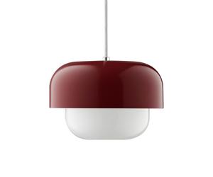 Lámpara Colgante Haipot Ø23 en Color Rojo Tierra Polvorienta/rojo Oscuro