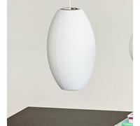 Lámpara colgante HAY Nelson Cigar Bubble S, Ø 26,5 cm, blanca