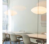 Lámpara colgante HAY Nelson Saucer Bubble M, Ø 63,5 cm, blanca