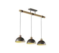 Lámpara colgante 'Holgar' (Industrial) en Verde hecho de Metal e.o. para Salón & Comedor (3 llamas, E27) de Lindby | lámpara colgante, lámpara colgante, lámpara, lámpara de techo, lámpara de techo