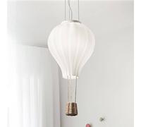 Lámpara colgante Ideal Lux Dream Big, blanca, cristal opalino, Ø 30 cm
