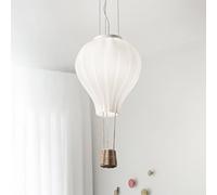Lámpara colgante Ideal Lux Dream Big, blanca, cristal opalino, Ø 42 cm