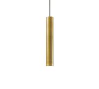 Lámpara colgante Ideal Lux Look, bruñida, Ø 6 cm, metal