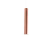 Lámpara colgante Ideal Lux Look, color cobre, Ø 6 cm, metal