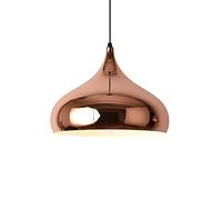 Lámpara Colgante Industrial Circular de Oro Rosa para Cocina, Lámpara Colgante Semiempotrada, Led de una Luz para Restaurante, Sala de Estar Y Bar./a/Do