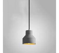 Lámpara Colgante Industrial de hormigón - Lámpara Vintage Amen con Pantalla E27 para cafetería, Bar y decoración del hogar - Elegante lámpara Colgante (13 cm)