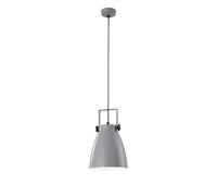 Lámpara Colgante Industrial Gris E27 Ajustable Ø 21cm Cocina Mesa De Comedor
