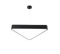 Lámpara colgante industrial triangular LED Lámparas colgantes minimalistas modernas para estudio Áreas de oficina Gimnasios Lámpara colgante con pantalla acrílica para sala de estar Tienda de ropa Res