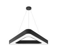Lámpara colgante industrial triangular LED Lámparas colgantes minimalistas modernas para estudio Áreas de oficina Gimnasios Lámpara colgante con pantalla acrílica para sala de estar Tienda de ropa Res