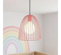 Lámpara Colgante Infantil Rosa Navik De Metal E27 Ø24 cm Para Niños