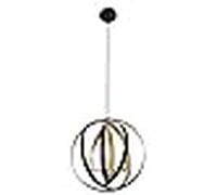 Lampara colgante isa 3xe14 marron/dorado de fabrilamp.