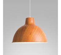 Lámpara Colgante Japonesa de Aluminio, Lámpara Colgante de un Solo Cabezal, Lámpara Colgante de Imitación de Vetas de Madera, Ideal para Restaurantes, Estudios, Salones de Té Y Como Elemento de Ilumin