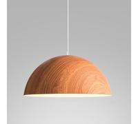 Lámpara Colgante Japonesa de Aluminio, Lámpara Colgante de un Solo Cabezal, Lámpara Colgante de Imitación de Vetas de Madera, Ideal para Restaurantes, Estudios, Salones de Té Y Como Elemento de Ilumin