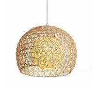 Lámpara Colgante Japonesa Luces Colgantes Tejidas A Mano Con Arte De Ratán Lámparas De Techo Redondas Pastorales Creativas Personalizadas Lámpara Artesanal Decorativa Minimalista para Comedor YANZHAOA