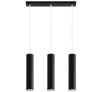 Lámpara colgante Lagos 3l negro