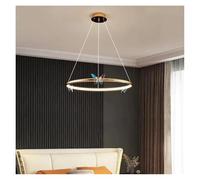 Lámpara Colgante, Lámpara de araña LED Moderna y Hermosa con Forma de Mariposa voladora, Anillo Dorado, for decoración del hogar, Ajustable, for Sala de Estar y Dormitorio.(Tricolor Light,60CM)