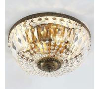 Lámpara colgante Lámpara de araña moderna cristal techo empotrada LED, iluminación E14 6 luces, Isla cocina (Lámpara araña) (Null Vintagegold), Champagnegold/Vinted/a(Vinted)