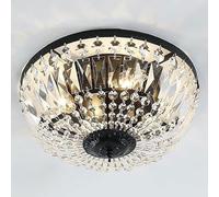 Lámpara colgante Lámpara de araña moderna cristal techo empotrada LED, iluminación E14 6 luces, Isla cocina (Lámpara araña) (Null Vintagegold), Champagnegold/Vinted/a(Black)