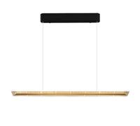 Lámpara colgante larga ultrafina de 23,6 pulgadas, lámpara colgante de metal con pantalla acrílica, LED moderno - 12 W, lámparas colgantes de tira para comedor, luces nórdicas simples de isla LWX