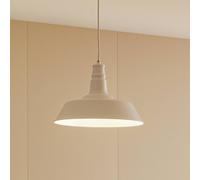 Lámpara colgante Laylan de Lindby, blanca, Ø 36 cm, metal