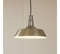 Lámpara colgante Laylan de Lindby, níquel/blanco, Ø 36 cm, metal