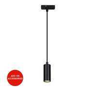 BRILONER - Sistema de raíles Rail Lámpara LED colgante, regulable, combinable, accesorios, tracklight, lámpara LED colgante, lámparas, lámpara de techo, lámpara de techo, 40x100mm (DxH), negro