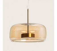 Lámpara Colgante LED 7W Metal y Cristal Aba