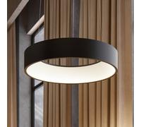 Lámpara colgante LED Aleksi de Arcchio, Ø 45 cm, negro, metal, CCT True