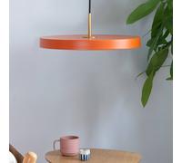 Lámpara colgante LED Asteria Mini de UMAGE, naranja/latón, Ø 31 cm EC:EPREL:887760