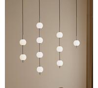 Lámpara colgante LED Audrey de UMAGE, color acero, 3 luces, Ø 12 cm