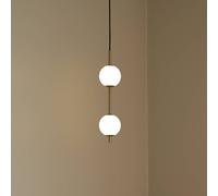 Lámpara colgante LED Audrey de UMAGE, color latón, 2 luces, Ø 12 cm