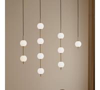 Lámpara colgante LED Audrey de UMAGE, color latón, 3 luces, Ø 12 cm