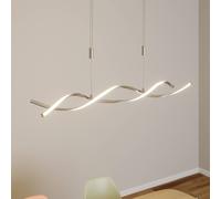 Lámpara colgante LED Auron de Lindby, color níquel, metal, atenuable