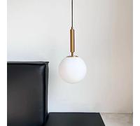 Lámpara colgante Led con bola de cristal moderna, accesorios for mesita de noche, luces colgantes de cocina for interiores doradas, luminaria, decoración de iluminación for comedor ( Color : Gold With