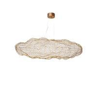 Lámpara Colgante LED De Metal De Alambre 76 Cm De Ancho En Oro 2700 K Moderna