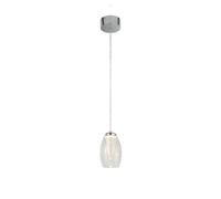 Lámpara Colgante LED De Vidrio Ø 11,5 Cm H: Máx. 1,2 M Ajustable 3000 K