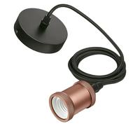 Lámpara colgante LED Estándar (40 W, L x An x Al: 7,1 x 16,9 x 16,9 cm, Rosado/Oro, E27)