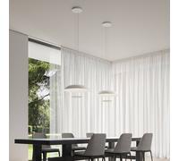 Lámpara colgante LED Karman BLANCO, Ø 60 cm, blanco, metal