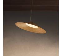 Lámpara colgante LED Kate de kdln, con acabado dorado, 2700 K, Ø 90 cm