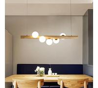 Lámpara Colgante LED, Lámpara Colgante Esférica De Vidrio G9 Lámpara De Araña De Luz Blanca Cálida Ajustable Sala De Estar Cocina Isla Comedor Lámparas Colgantes (Color : 5-Light White)